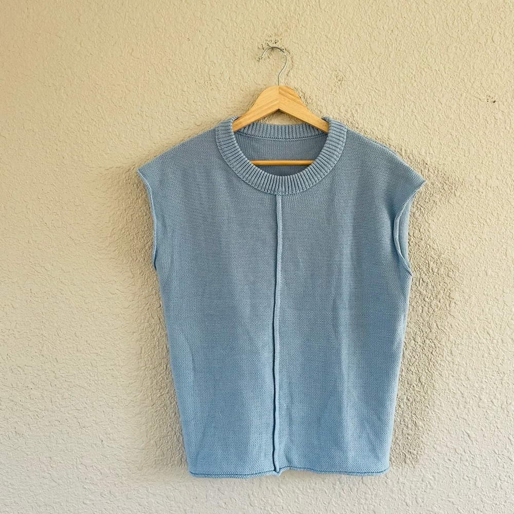 Amazon Women's Blue Sweater Vest